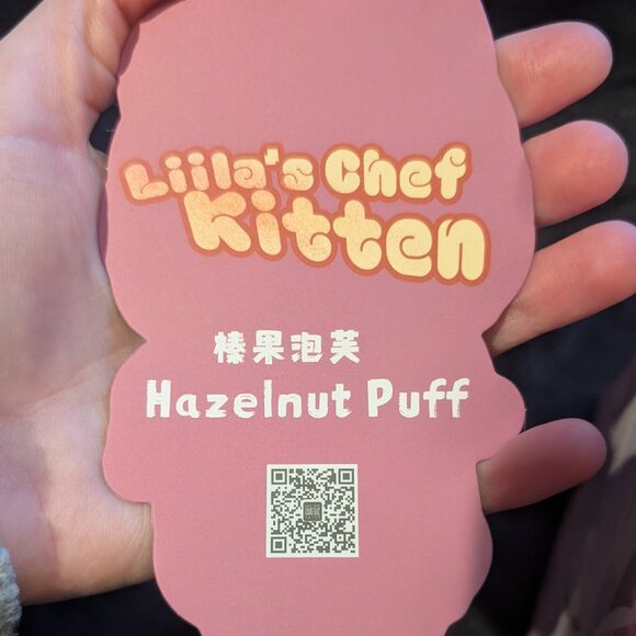 Liila's Chef Kitten Plush Blind Box Opened Hazelnut Cream Puff Purple Eyes - Picture 8 of 11